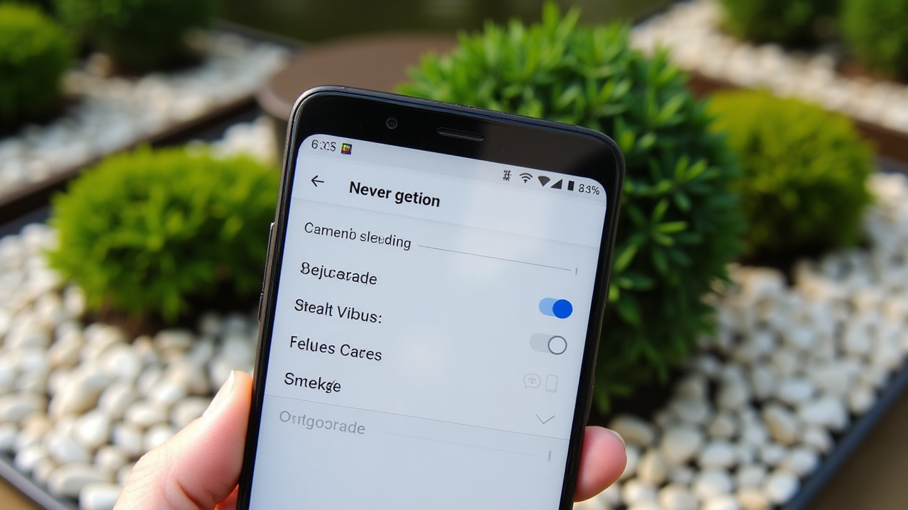 Ajustes de optimización en smartphone